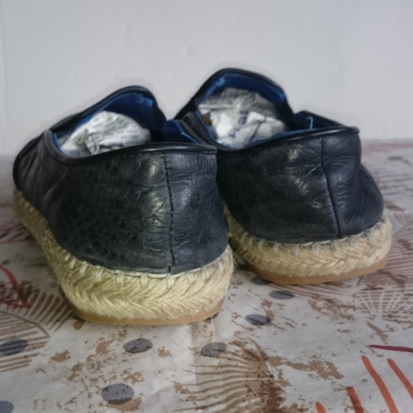 Jeffrey Campbell Ibiza Slip on Espadrille Loafer 6.5M Croc Embossed Beach wear - Picture 3 of 7